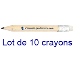 Crayon-gomme (lot de 10)